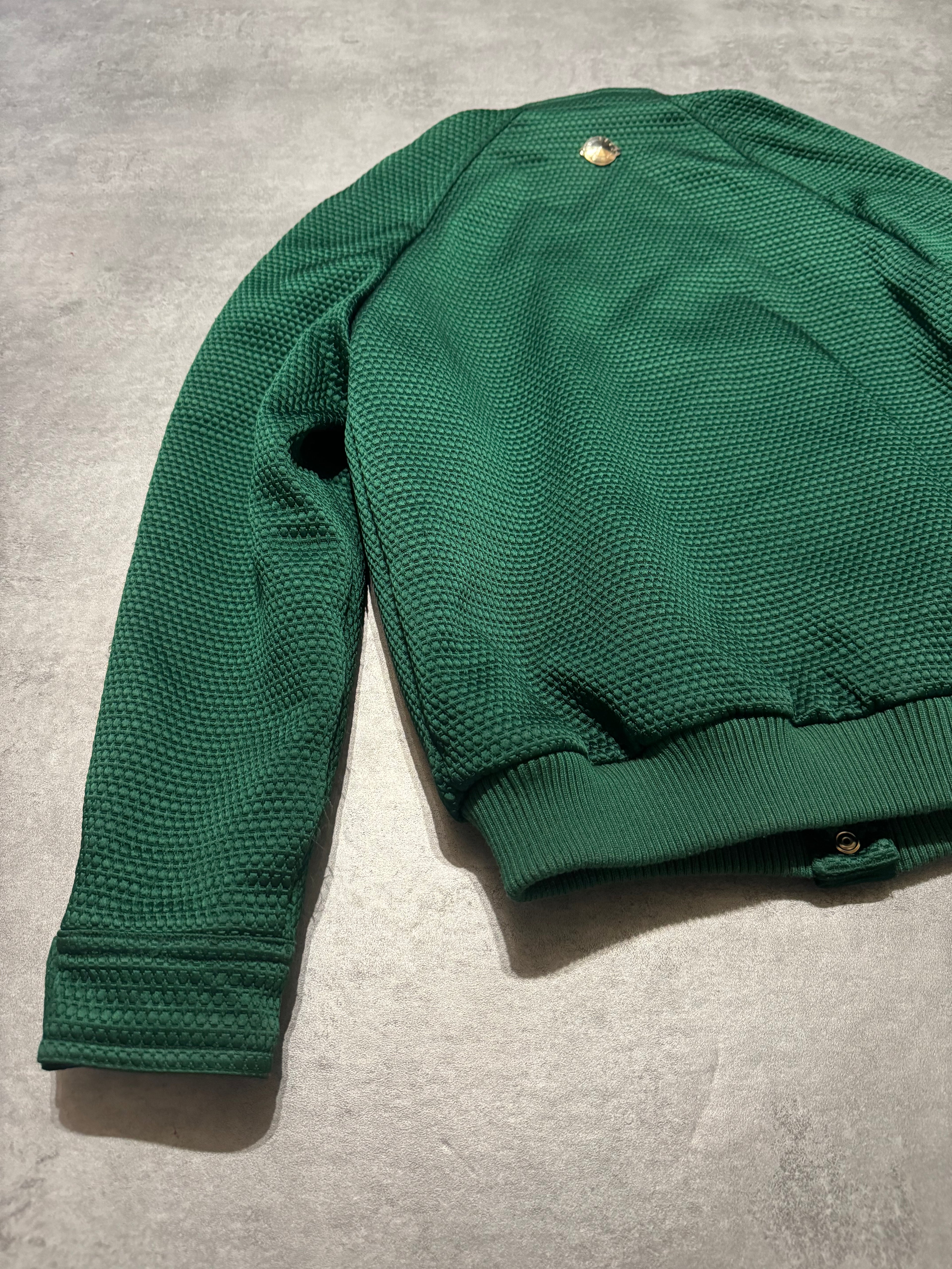 Versace Italian Green Bomber Royal Jacket (XS/S) - 8