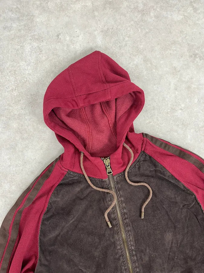 AW2004 Dolce & Gabbana Brown & Red Zip-up Hoodie dAkGcLu 4