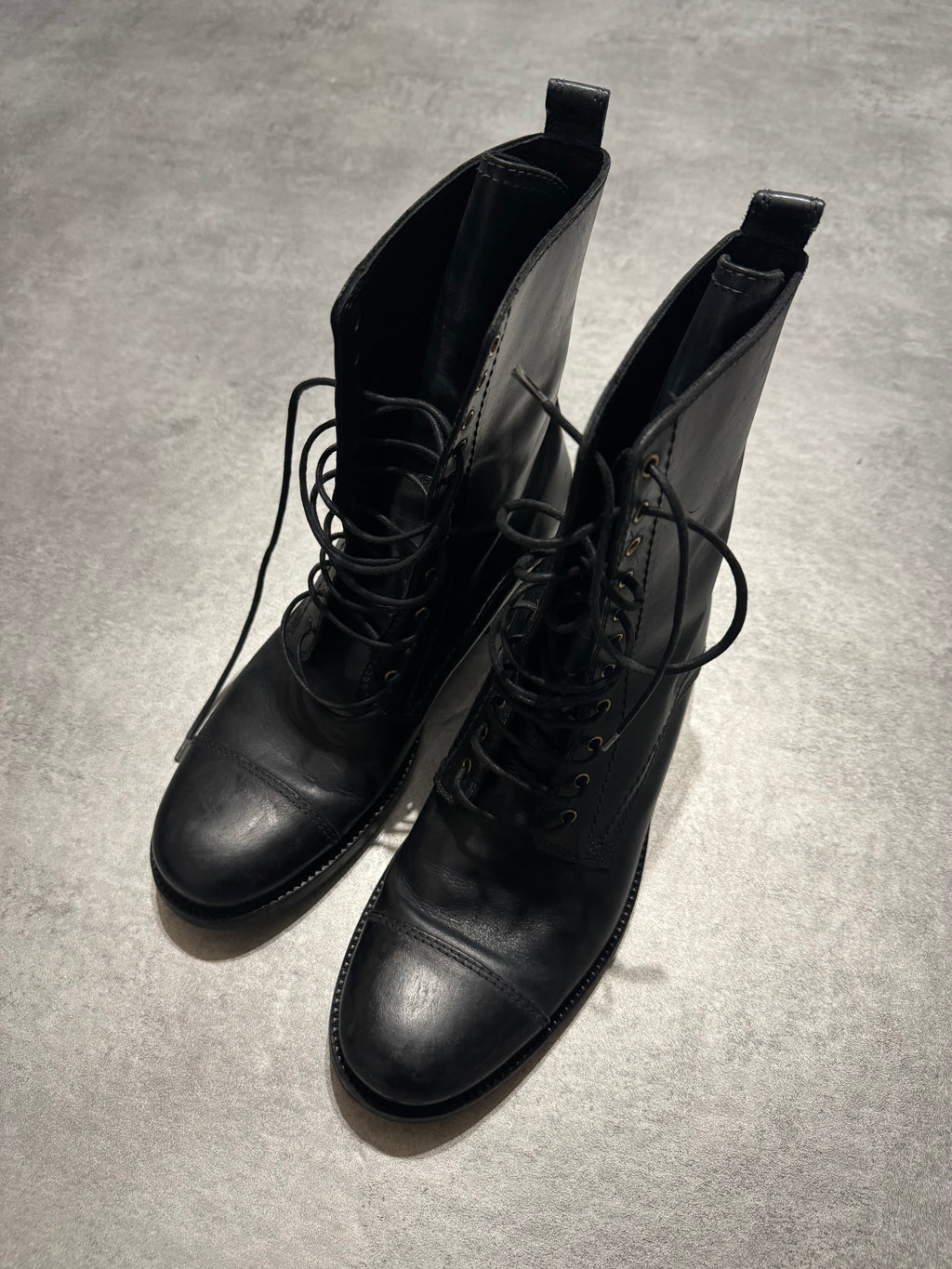 AW2009 Dolce & Gabbana Black High Combat Naval Boots (41) - 2