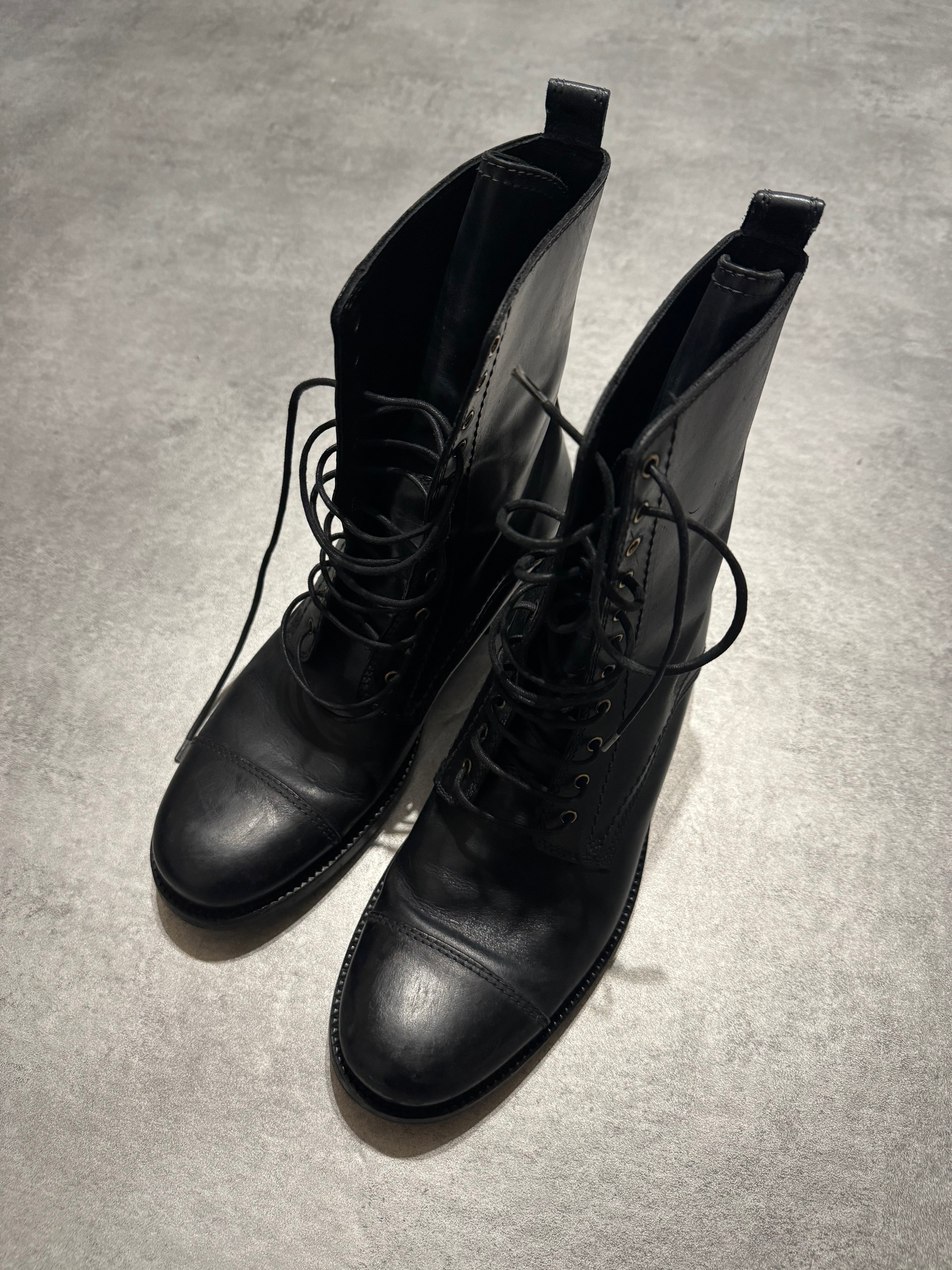 AW2009 Dolce & Gabbana Black High Combat Naval Boots (41) - 2