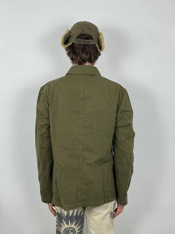 2000s Dries Van Voten Olive Green Military Buttoned Jacket xPhhoXW 2