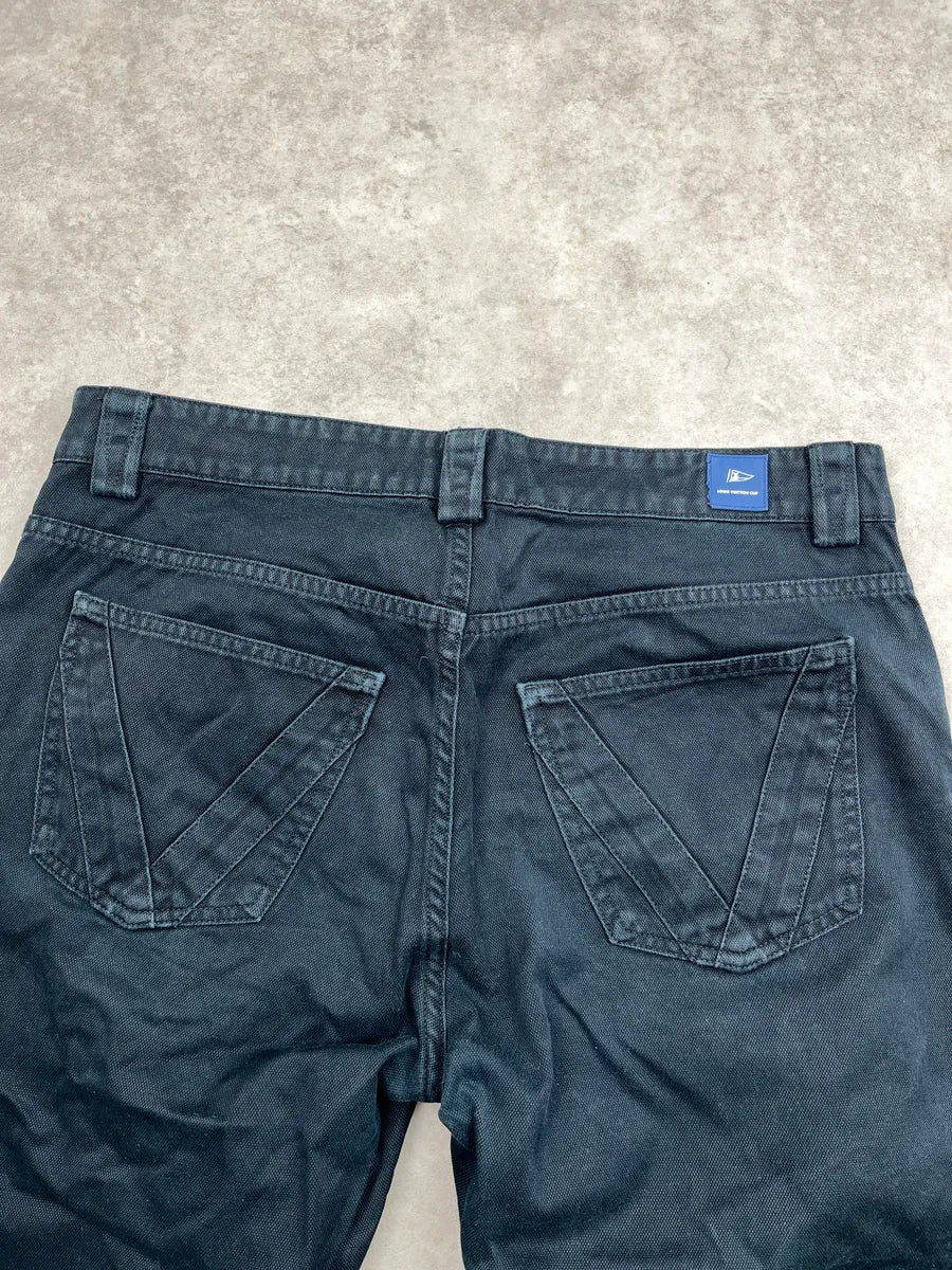 AW1999 Louis Vuitton Dark Blue Cup Pants abzvzFgX 7