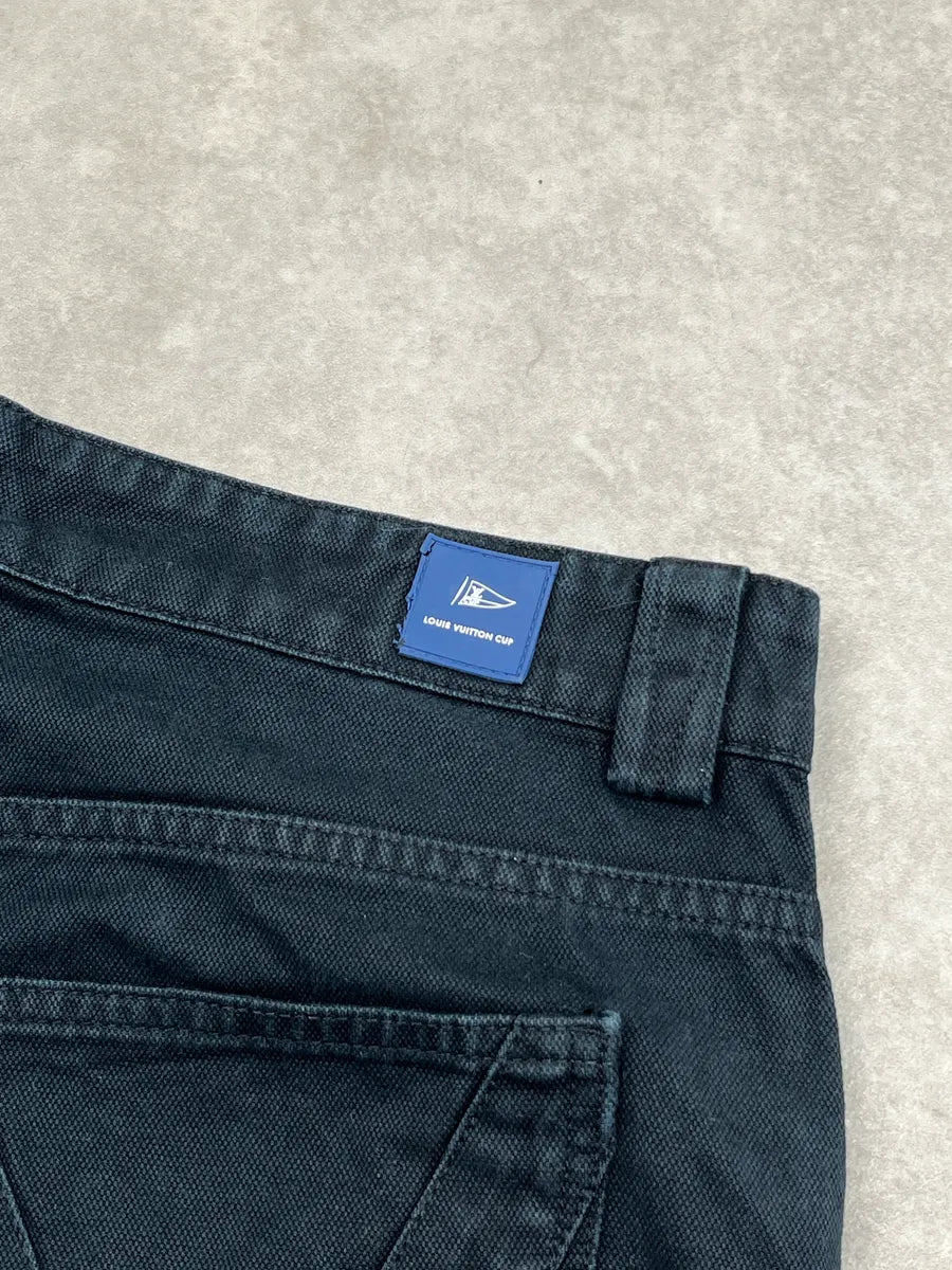 AW1999 Louis Vuitton Dark Blue Cup Pants abzvzFgX 9