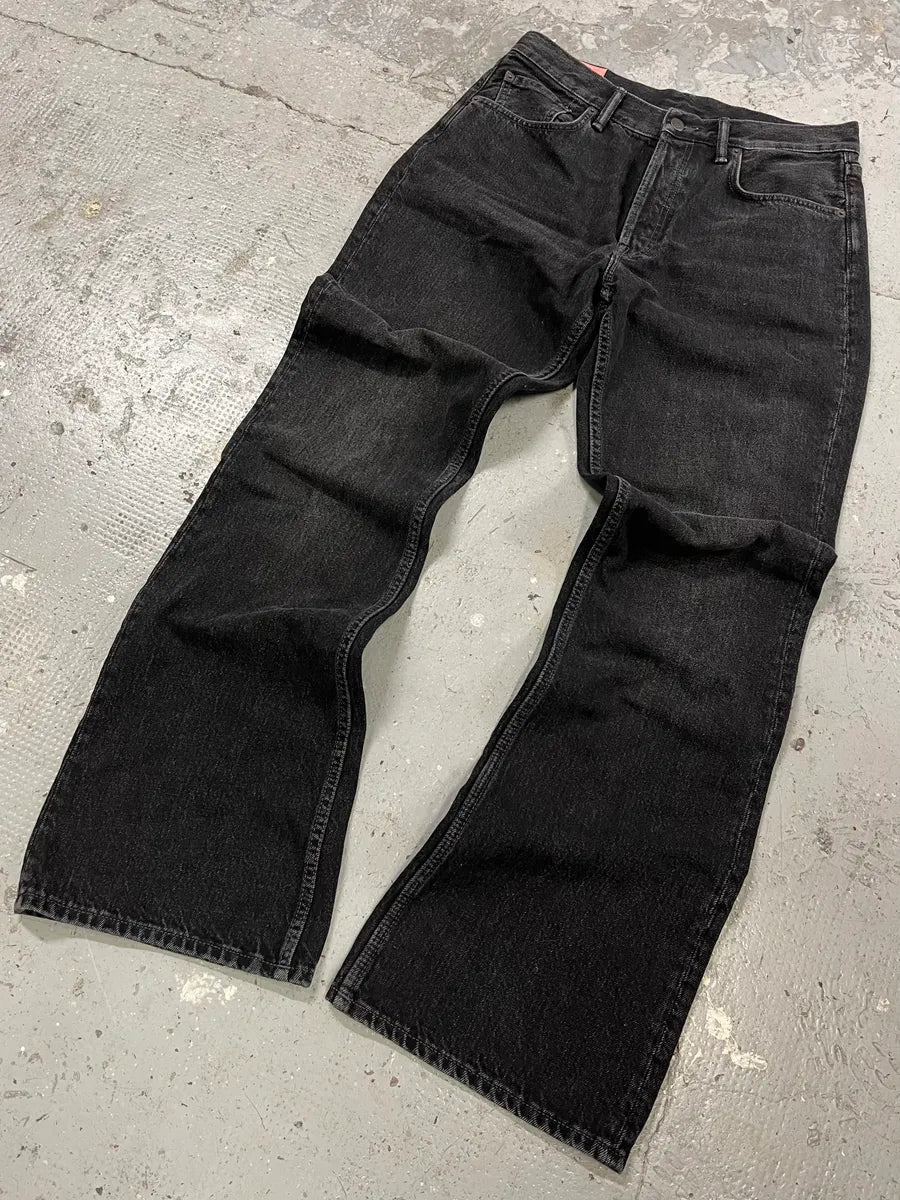 Acne Black Large Denim Jeans (M) jNwaAtf 4