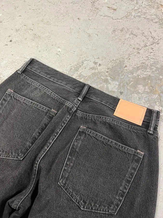 Acne Black Large Denim Jeans (M) jNwaAtf 8