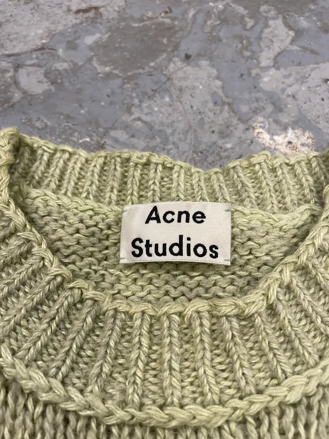 Acne Studios Beige & Brown Striped Sweater (S/M) UvXPoZa 7