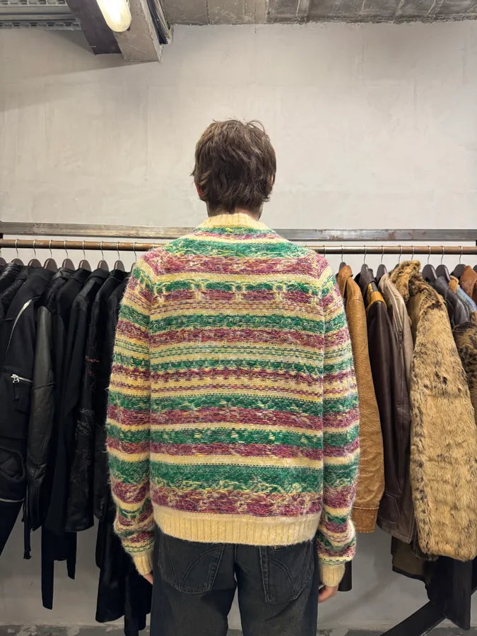 Acne Studios Beige & Green Forest Wool Sweater KYKsHAu 2