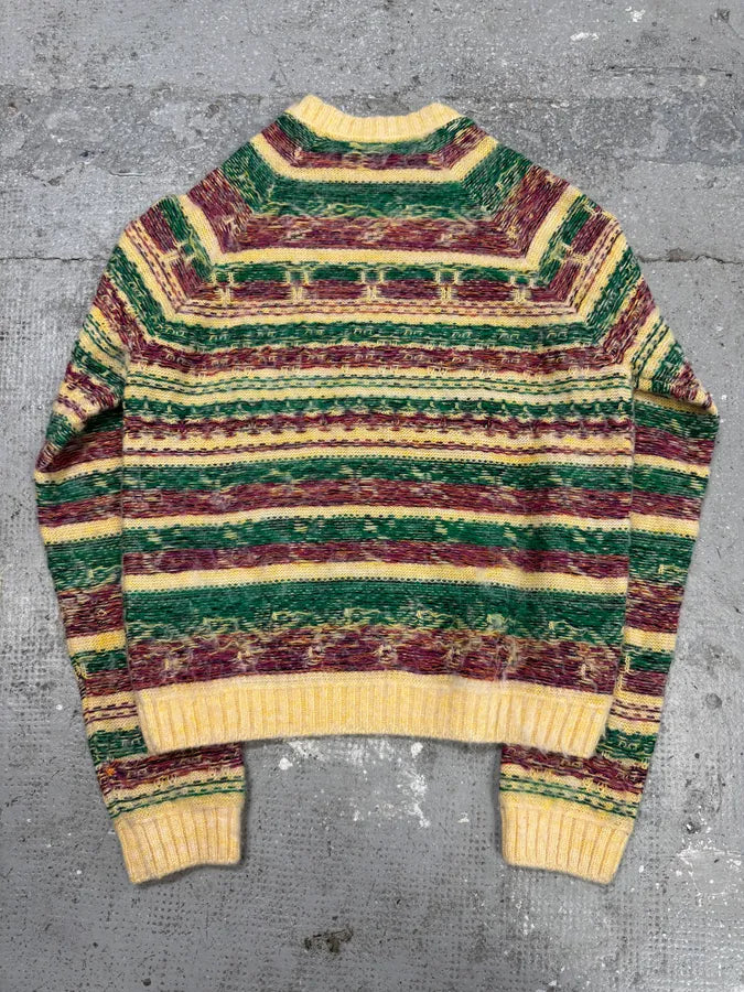 Acne Studios Beige & Green Forest Wool Sweater KYKsHAu 4