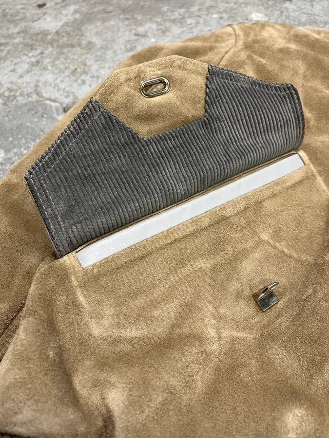 Acne Studios Beige Suede Leather Bomber Jacket (M) QIQqoeC 6