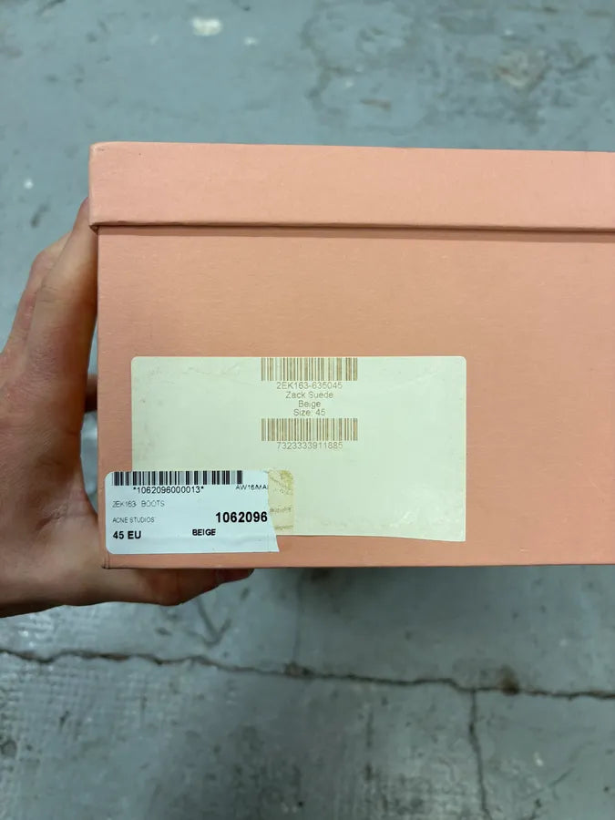 Acne Studios Beige Suede Leather Boots ustFEsq 11