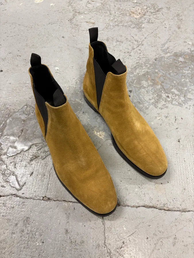 Acne Studios Beige Suede Leather Boots ustFEsq 3