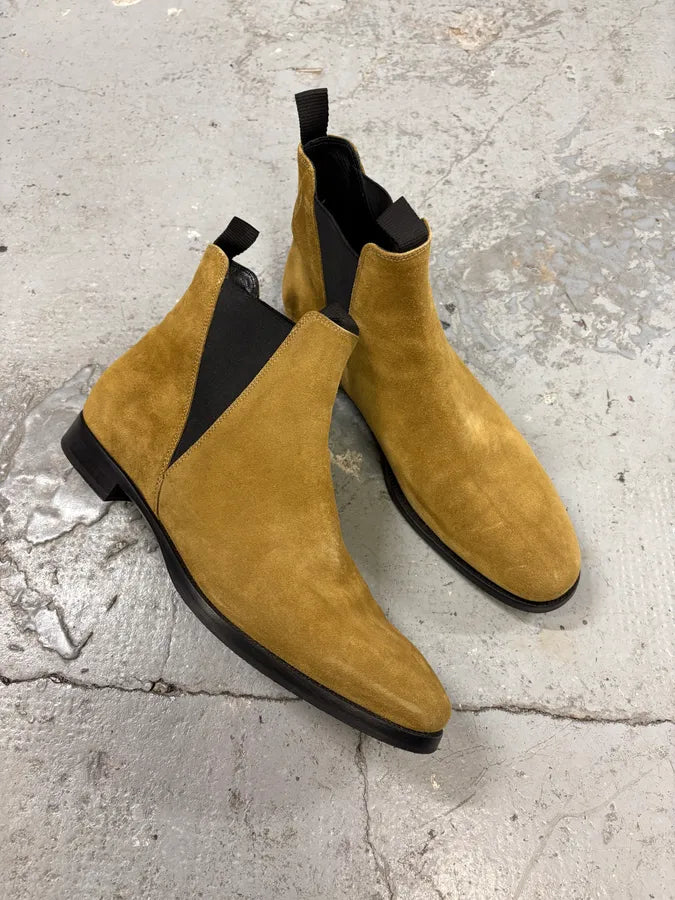Acne Studios Beige Suede Leather Boots ustFEsq 4