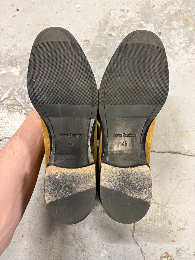 Acne Studios Beige Suede Leather Boots ustFEsq 7