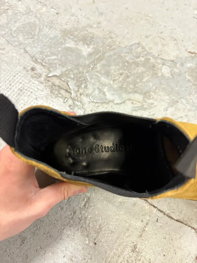 Acne Studios Beige Suede Leather Boots ustFEsq 9