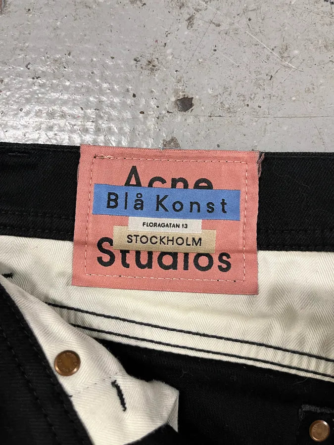 Acne Studios Bla Konst Black Jeans ZxqNKop 9