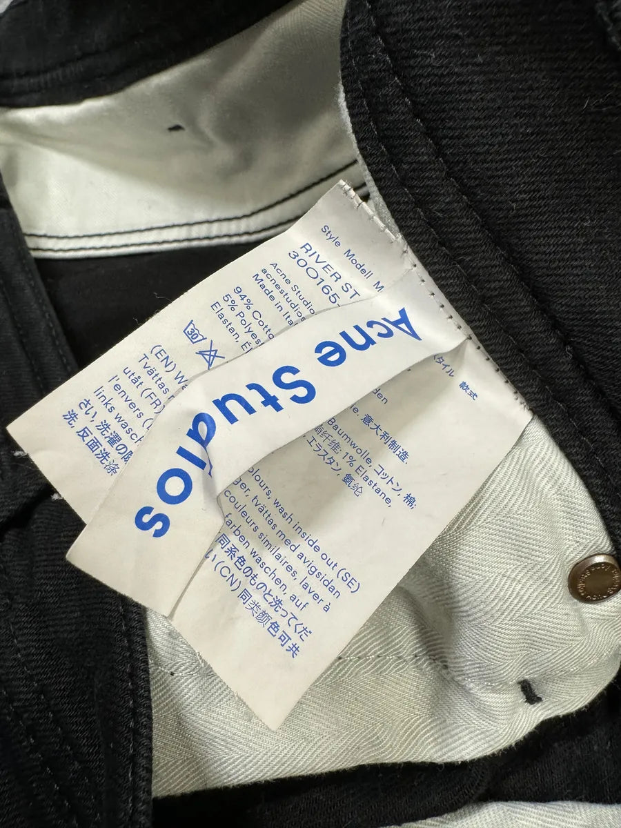 Acne Studios Bla Konst Black Slim Denim Jeans lEWyJrX 7