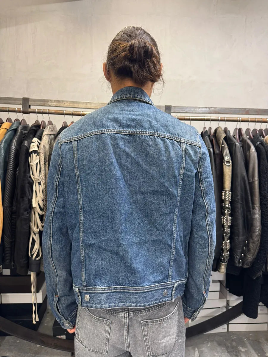 Acne Studios Bla Konst Blue Denim Jacket ZejyUfW 3