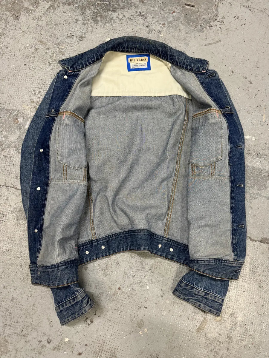 Acne Studios Bla Konst Blue Denim Jacket ZejyUfW 5
