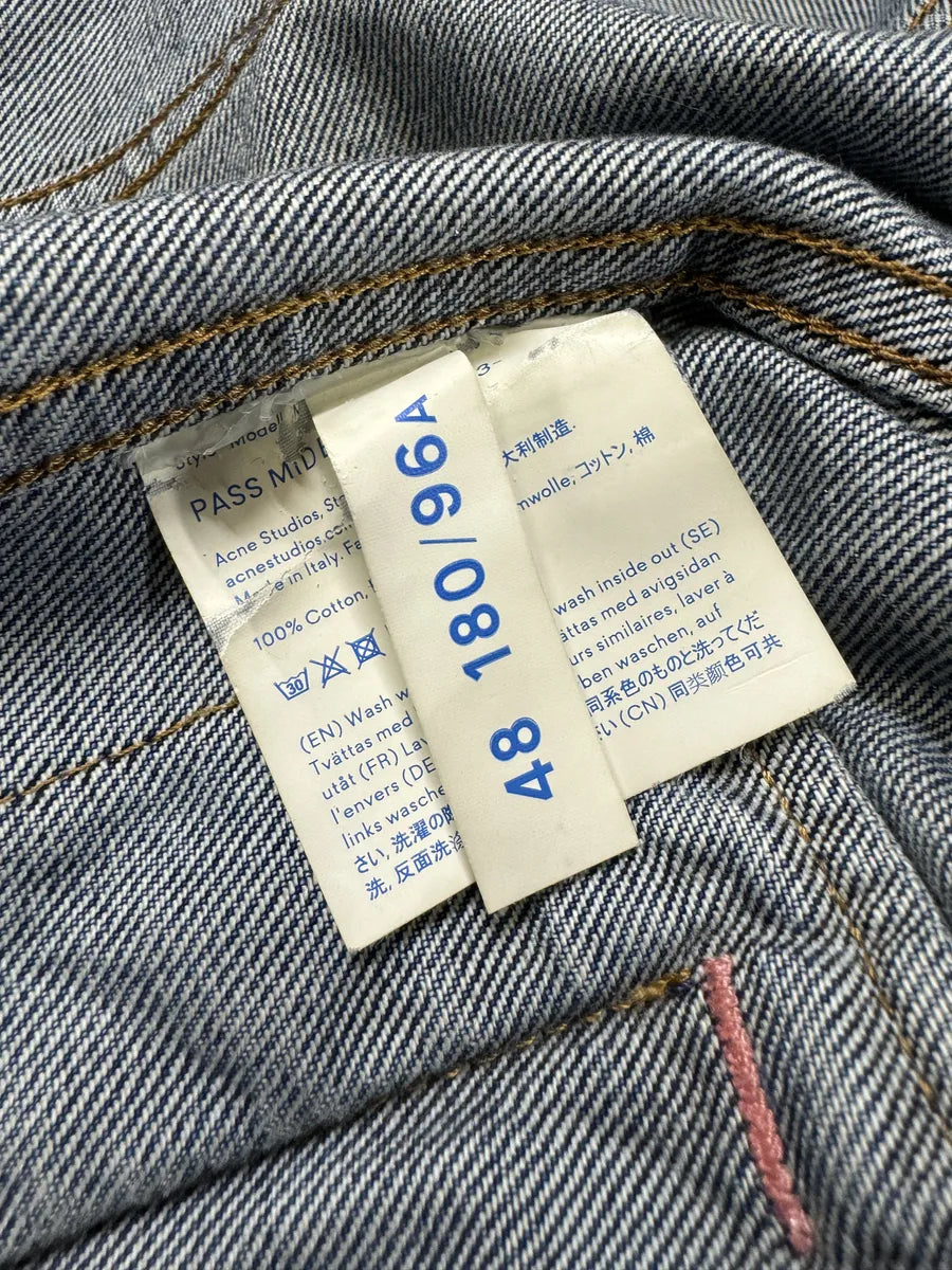 Acne Studios Bla Konst Blue Denim Jacket ZejyUfW 8