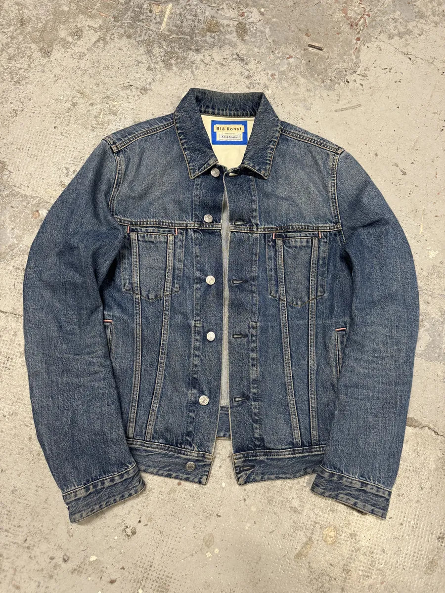 Acne Studios Bla Konst Blue Denim Jacket ZejyUfW 9