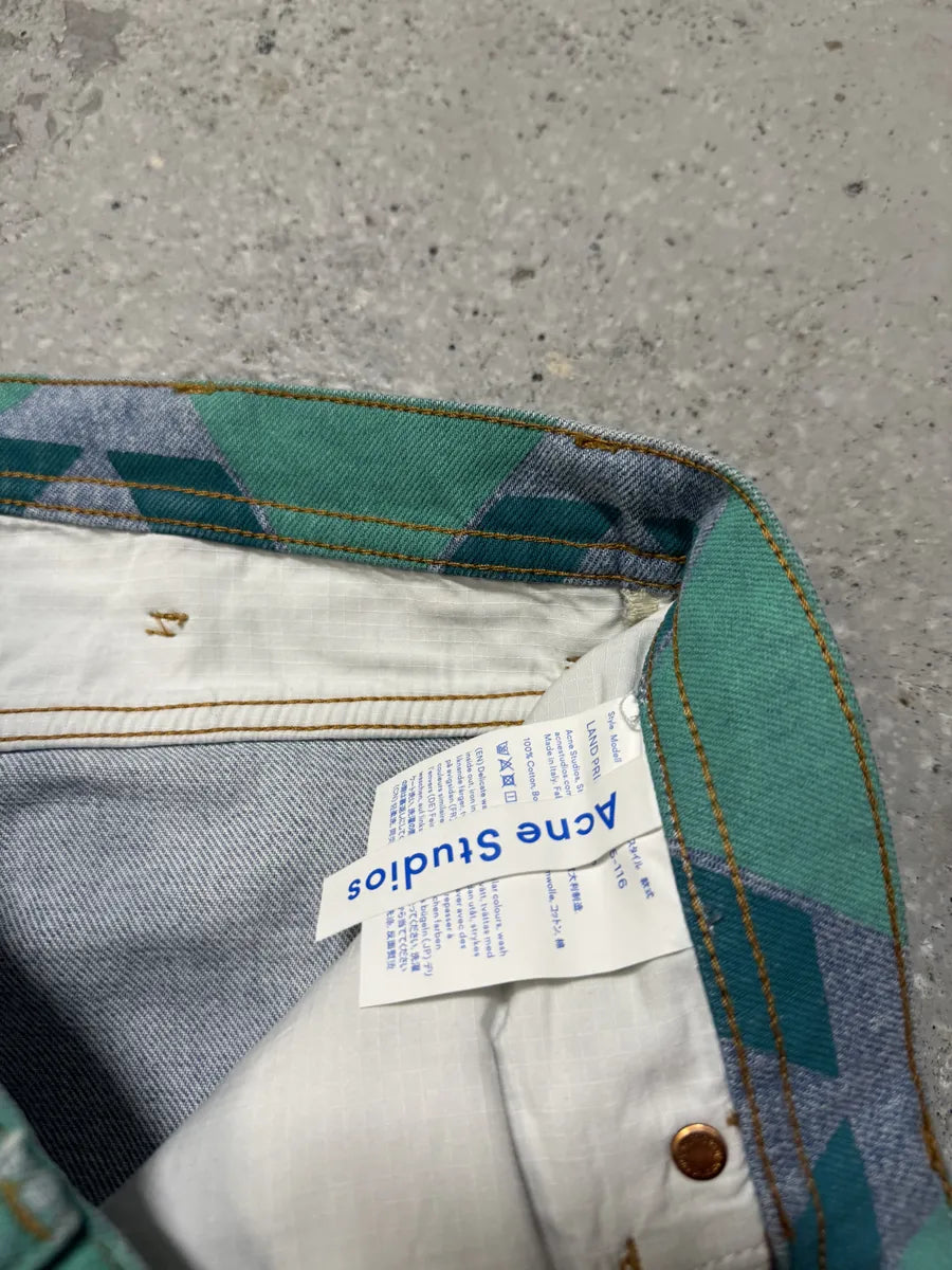 Acne Studios Bla Konst Land Print Denim Jeans LmjGTlu 7