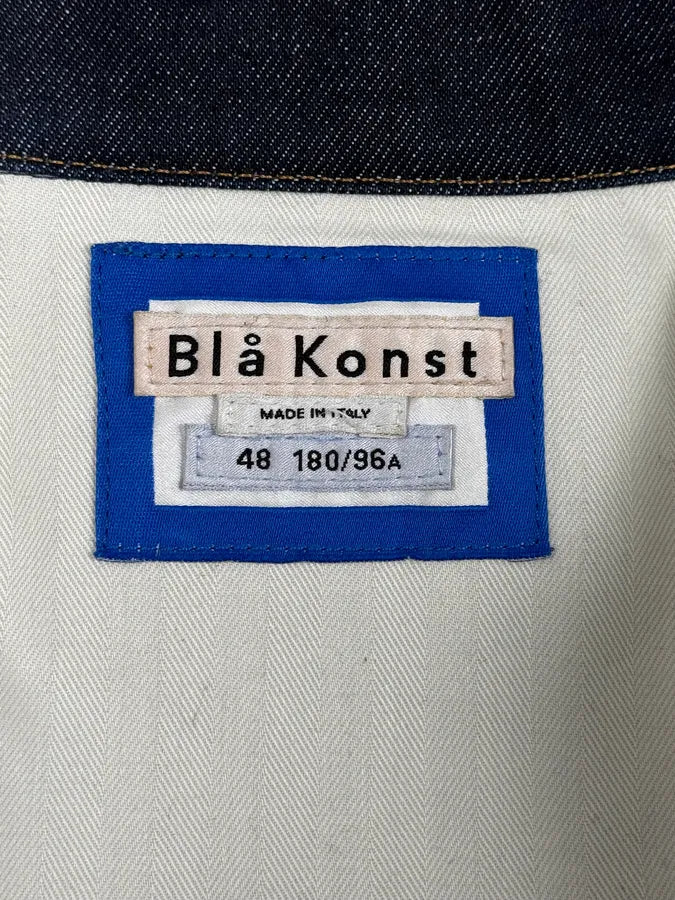 Acne Studios Bla Konst Pass Indigo Navy Brut Denim Jacket fToYPBZ 10