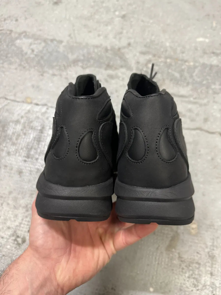 Acne Studios Black Akme Military Vibram Horse Leather Sneakers ABJZewU 3