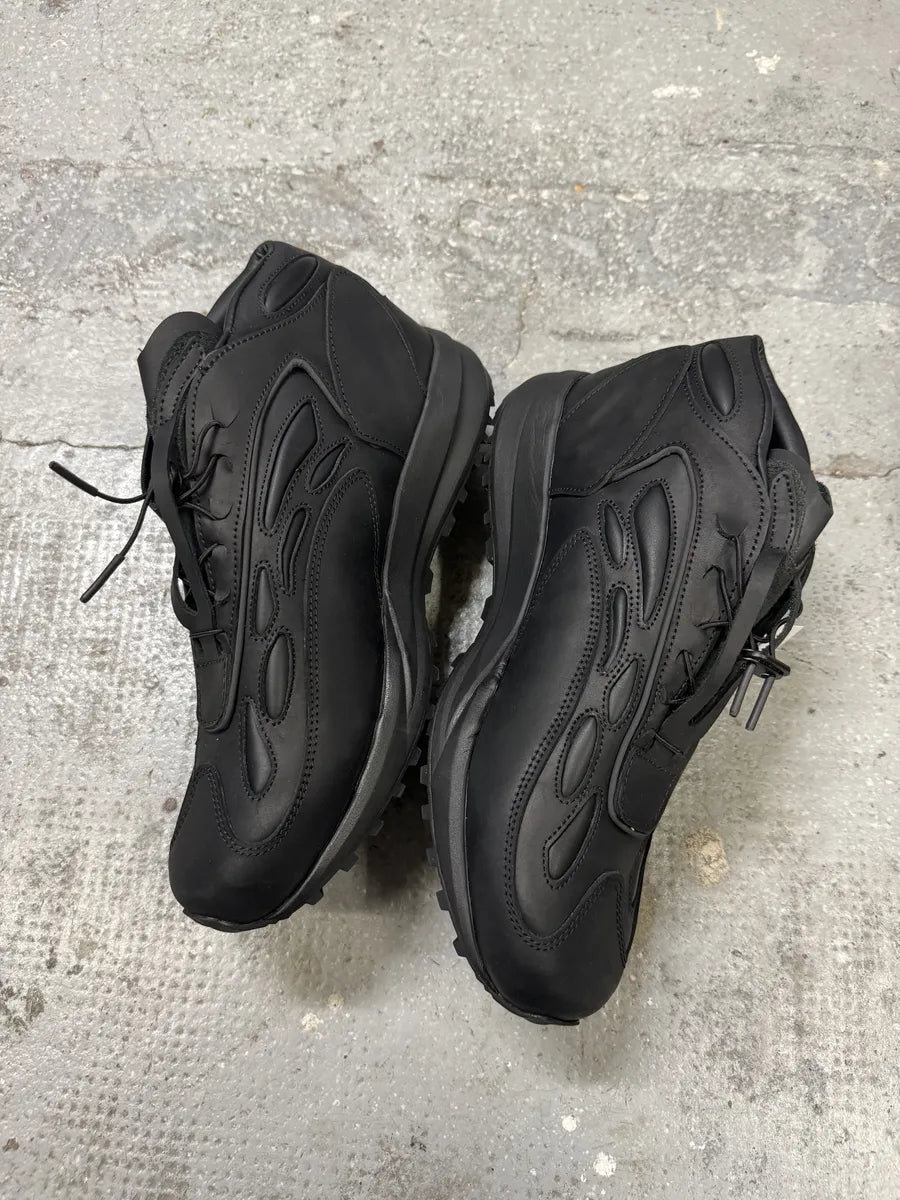 Acne Studios Black Akme Military Vibram Horse Leather Sneakers ABJZewU 5