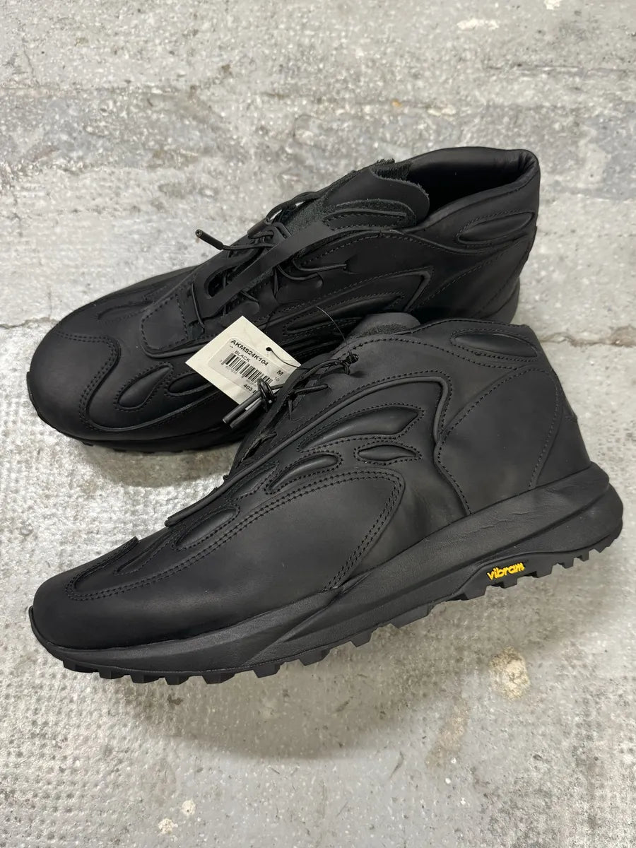 Acne Studios Black Akme Military Vibram Horse Leather Sneakers cDWrHMw 1