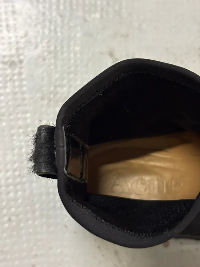 Acne Studios Black Calf Hair Leather Chelsea Boots Ymfvjhc 7