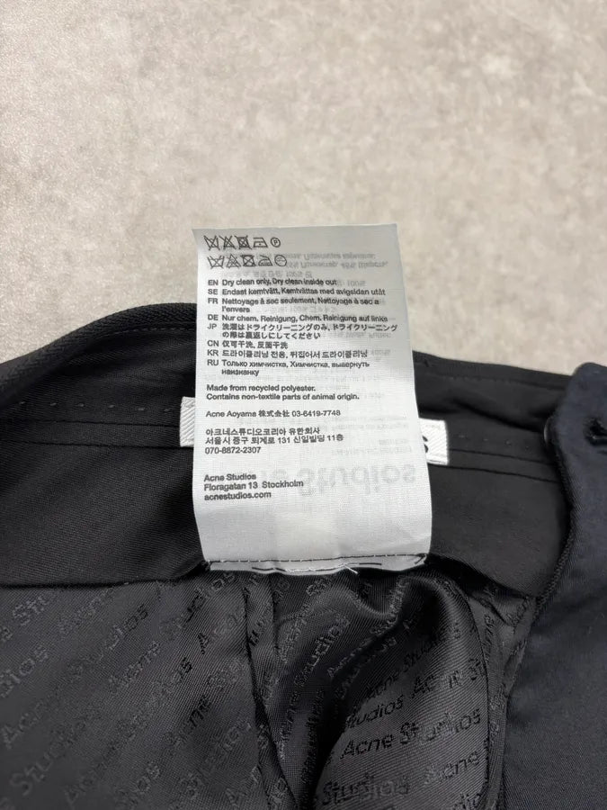 Acne Studios Black Classy Wool Shorts wZeTttL 8