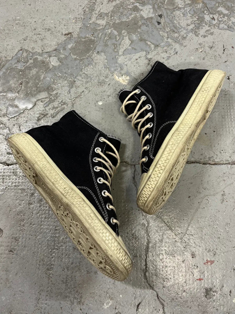 Acne Studios Black High Canvas Shoes (41eu/us8) GZVQpdq 1
