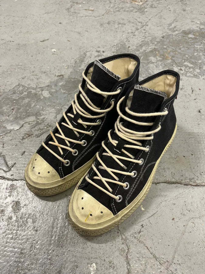 Acne Studios Black High Canvas Shoes (41eu/us8) GZVQpdq 3