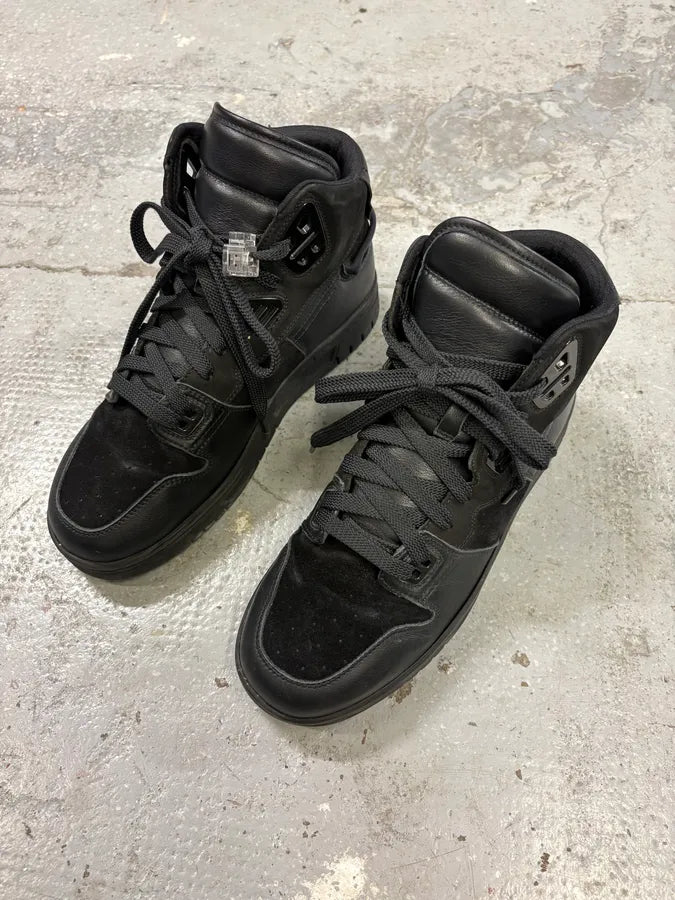 Acne Studios Black High Leather Suede Sneakers (41eu/us8) ZKBcSWH 2
