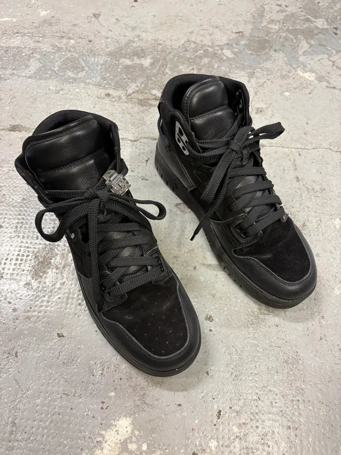 Acne Studios Black High Leather Suede Sneakers (41eu/us8) ZKBcSWH 3