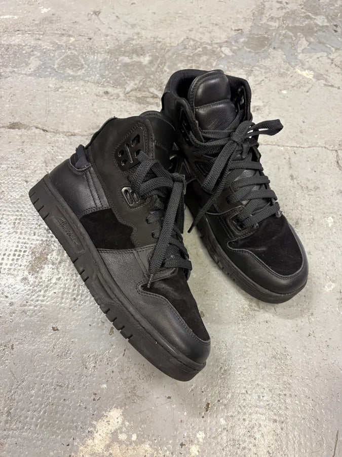 Acne Studios Black High Leather Suede Sneakers (41eu/us8) ZKBcSWH 4
