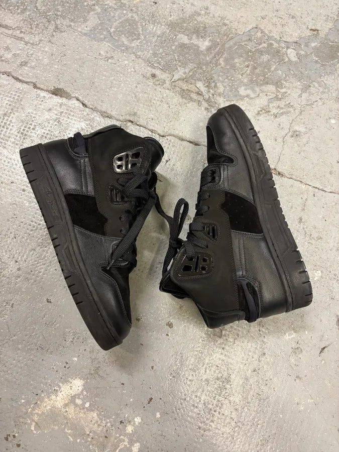 Acne Studios Black High Leather Suede Sneakers (41eu/us8) ZKBcSWH 5