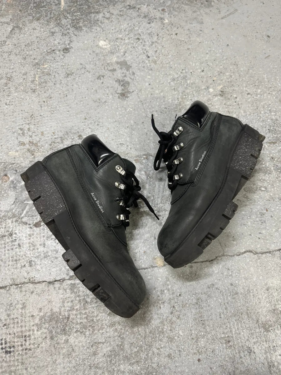 Acne Studios Black Hiking Leather Boots ZLgPZuM 3