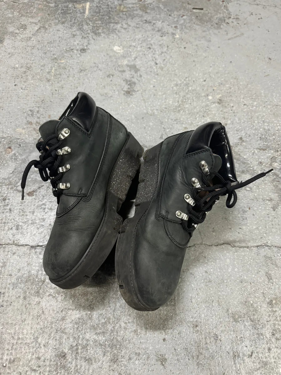 Acne Studios Black Hiking Leather Boots ZLgPZuM 4