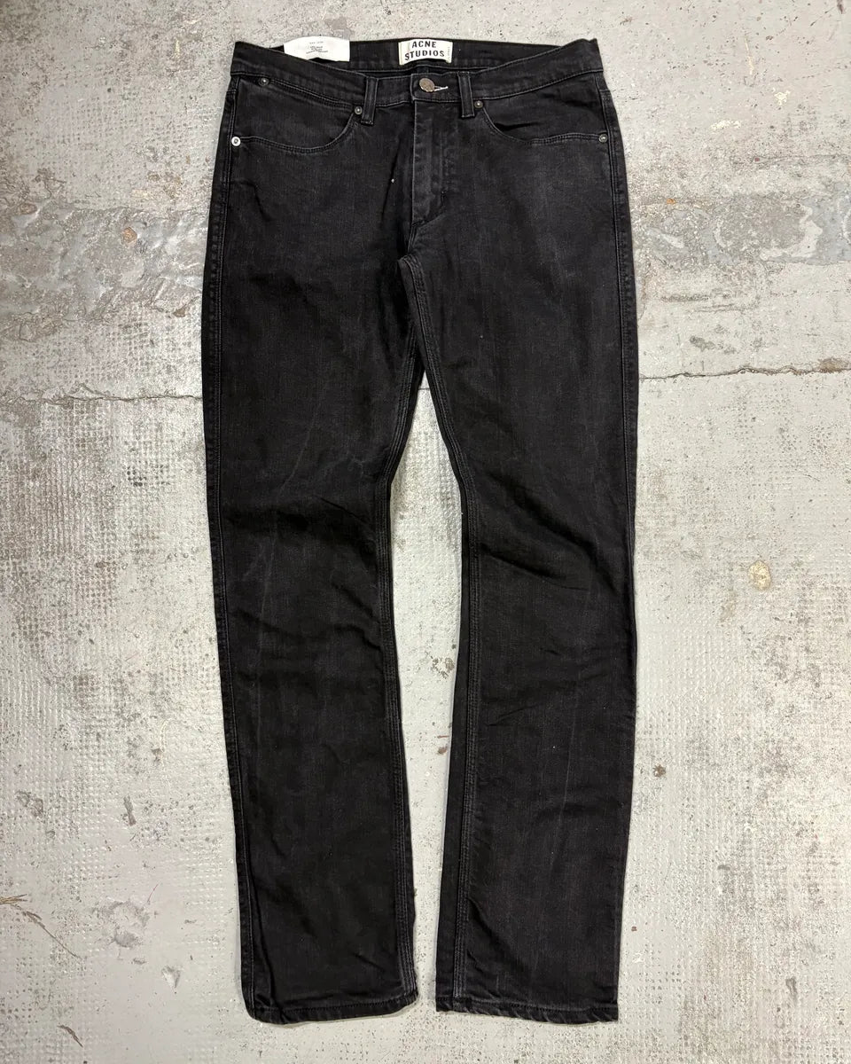 Acne Studios Black Slim Denim Jeans zeMxNUW 0