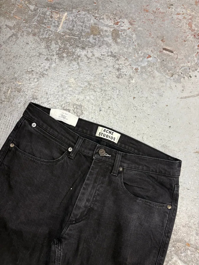 Acne Studios Black Slim Denim Jeans zeMxNUW 4