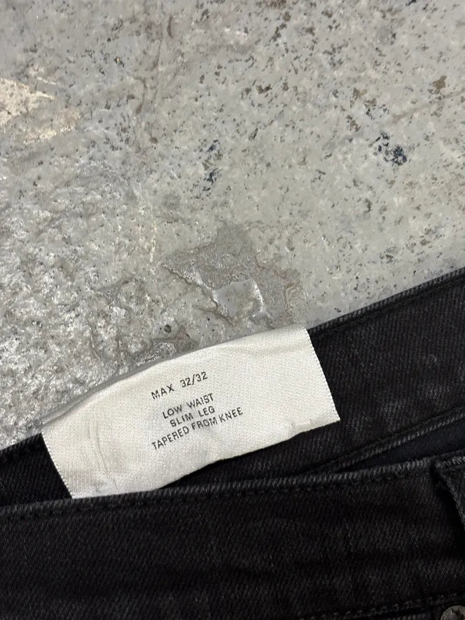 Acne Studios Black Slim Denim Jeans zeMxNUW 7
