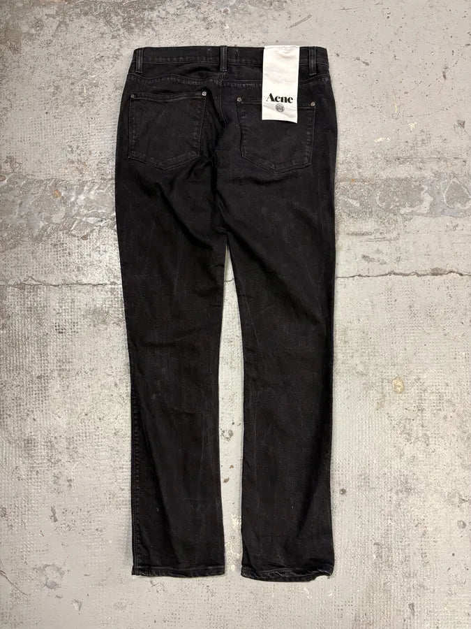 Acne Studios Black Slim Denim Jeans zeMxNUW 5