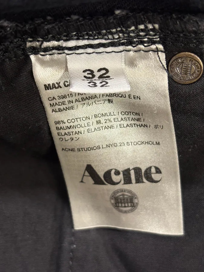 Acne Studios Black Slim Denim Jeans zeMxNUW 9