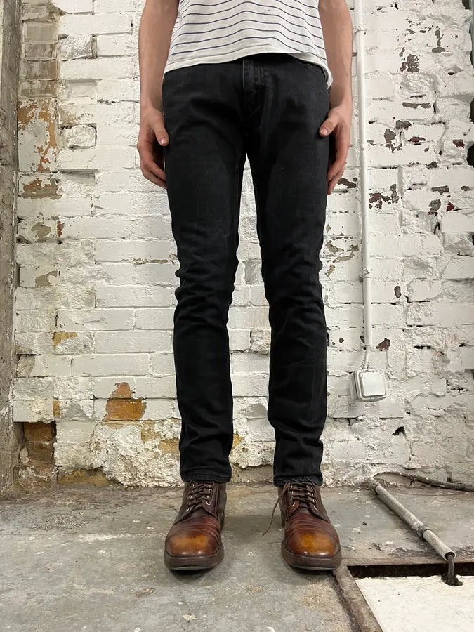 Acne Studios Black Slim Denim Jeans zeMxNUW 1