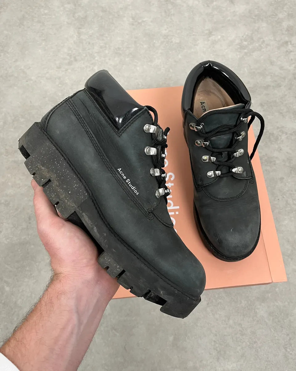 Acne Studios Black Leather Daily Mountain Boots GgMMSkn 0