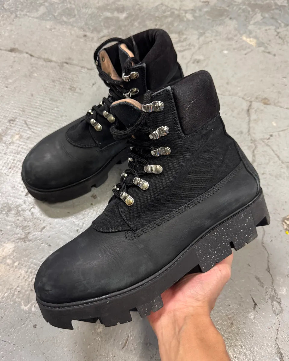 Acne Studios Black Leather Mountain Hiking Boots (41eu/us8) GaXzIMX 0