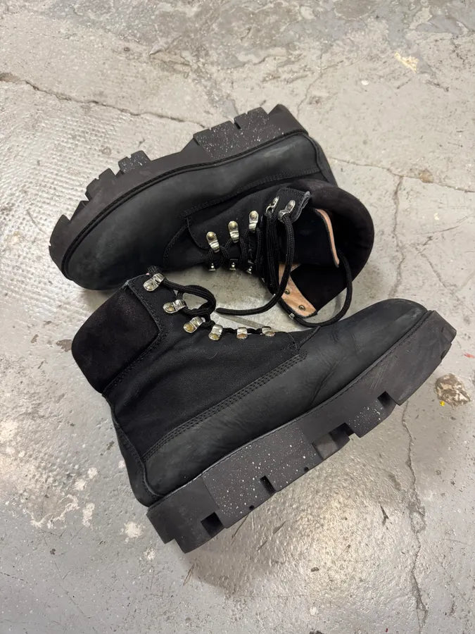 Acne Studios Black Leather Mountain Hiking Boots (41eu/us8) GaXzIMX 3