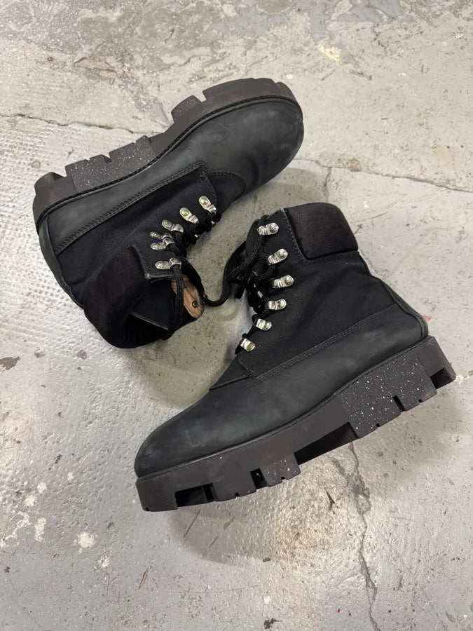 Acne Studios Black Leather Mountain Hiking Boots (41eu/us8) GaXzIMX 4