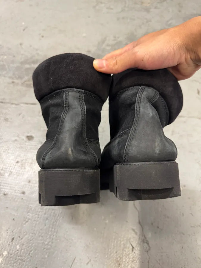 Acne Studios Black Leather Mountain Hiking Boots (41eu/us8) GaXzIMX 5